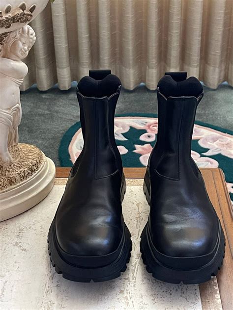 prada brixxen chelsea boots|Black Brushed Leather Chelsea Boots .